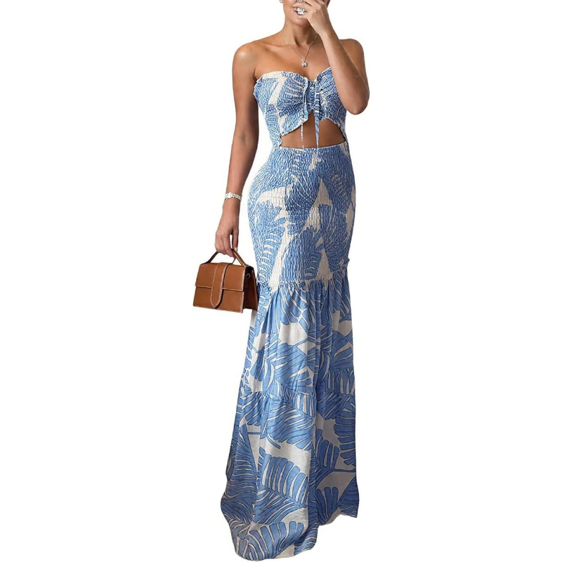 CHICME Çiçekli Tatil Elbisesi  - Maxi Dress Halter incelemesi ve fiyatı